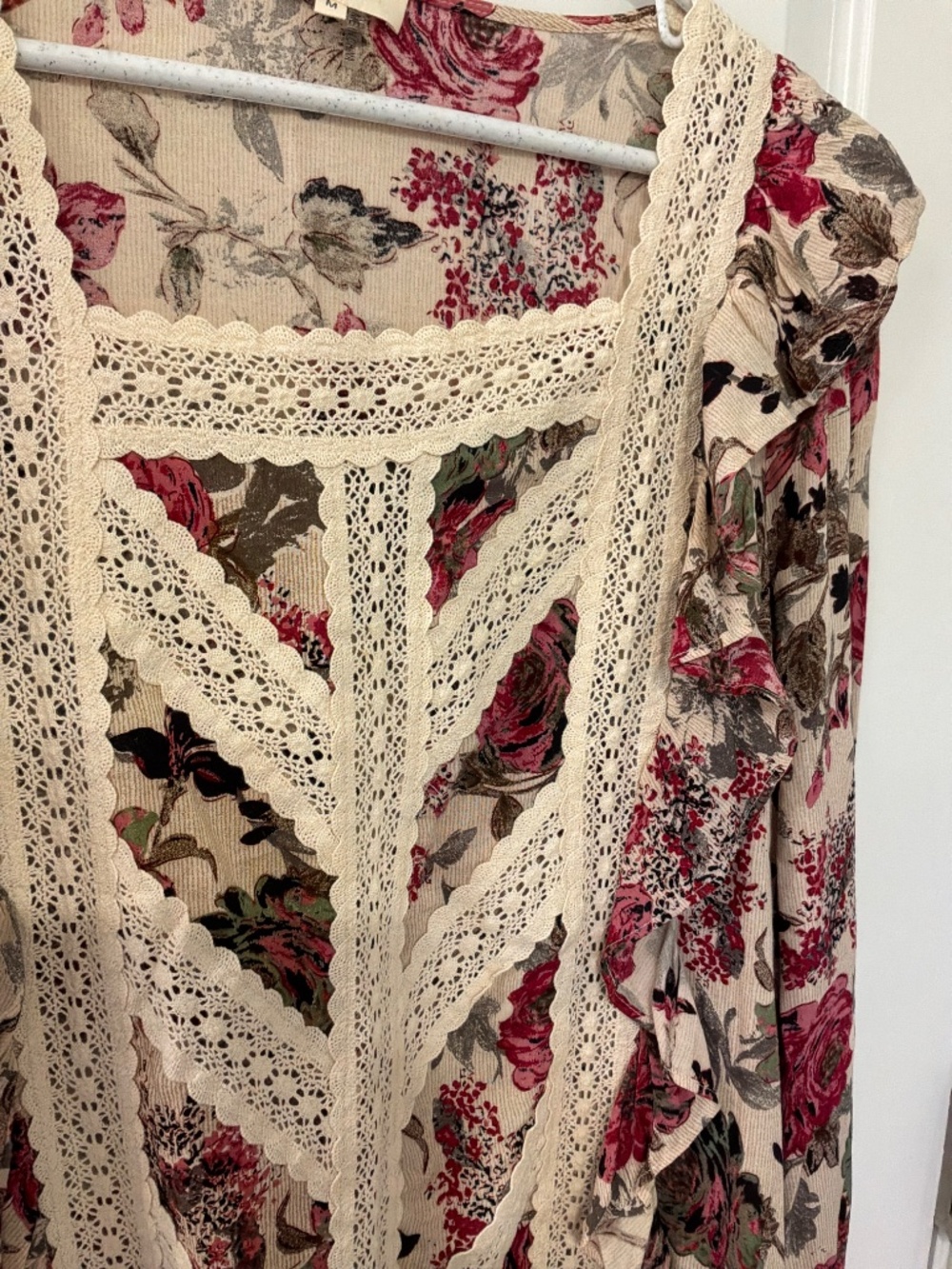 Entro floral boho blouse